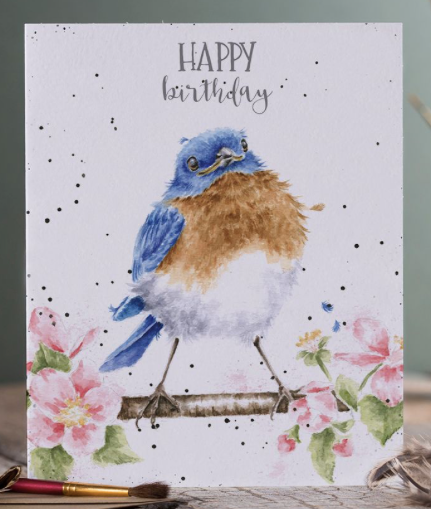 The Bluebirds Song Birthday Card