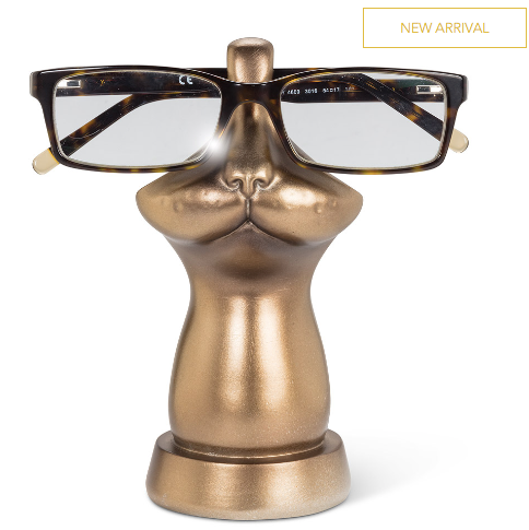 Cat Face Eyeglass Holder-Bronze