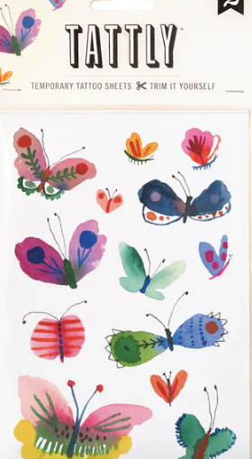 Butterfly Frenzy Sheet Tattoo