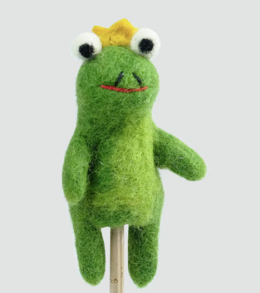 Frog Prince Finger Puppet