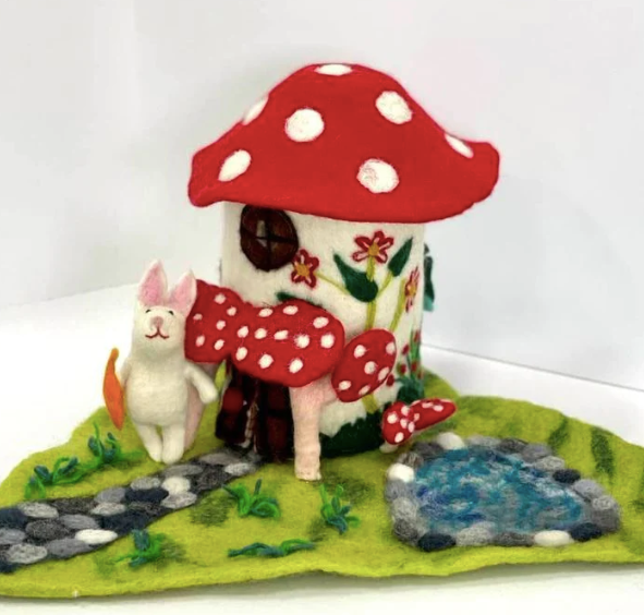 Magic Mushroom Felt Playhouse