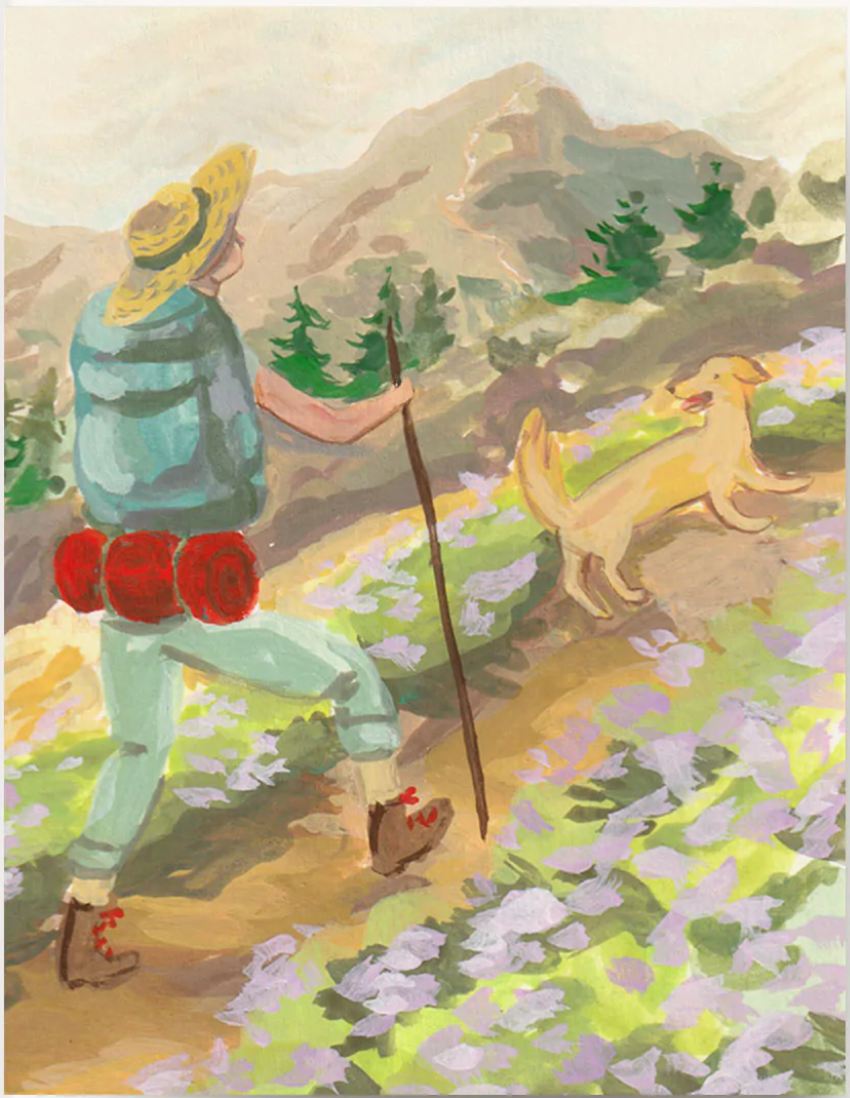 Ingrid Press Mountain Trail Greeting Card