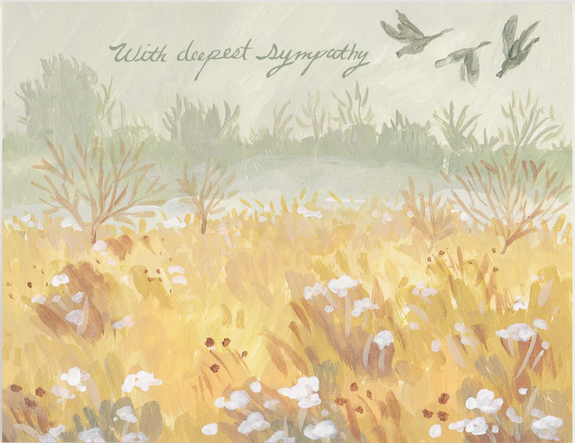 Ingrid Press- Wild Geese Sympathy Card