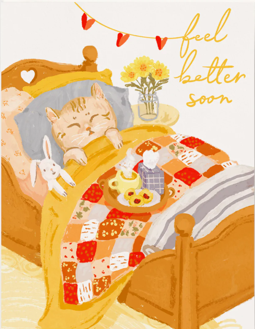 Ingrid Press - Feel Better Soon Kitten Greeting Card