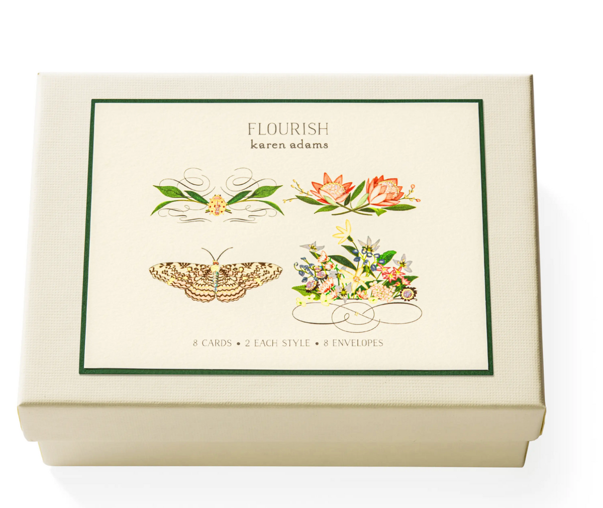 Karen Adams Flourish Box Set of Note Cards