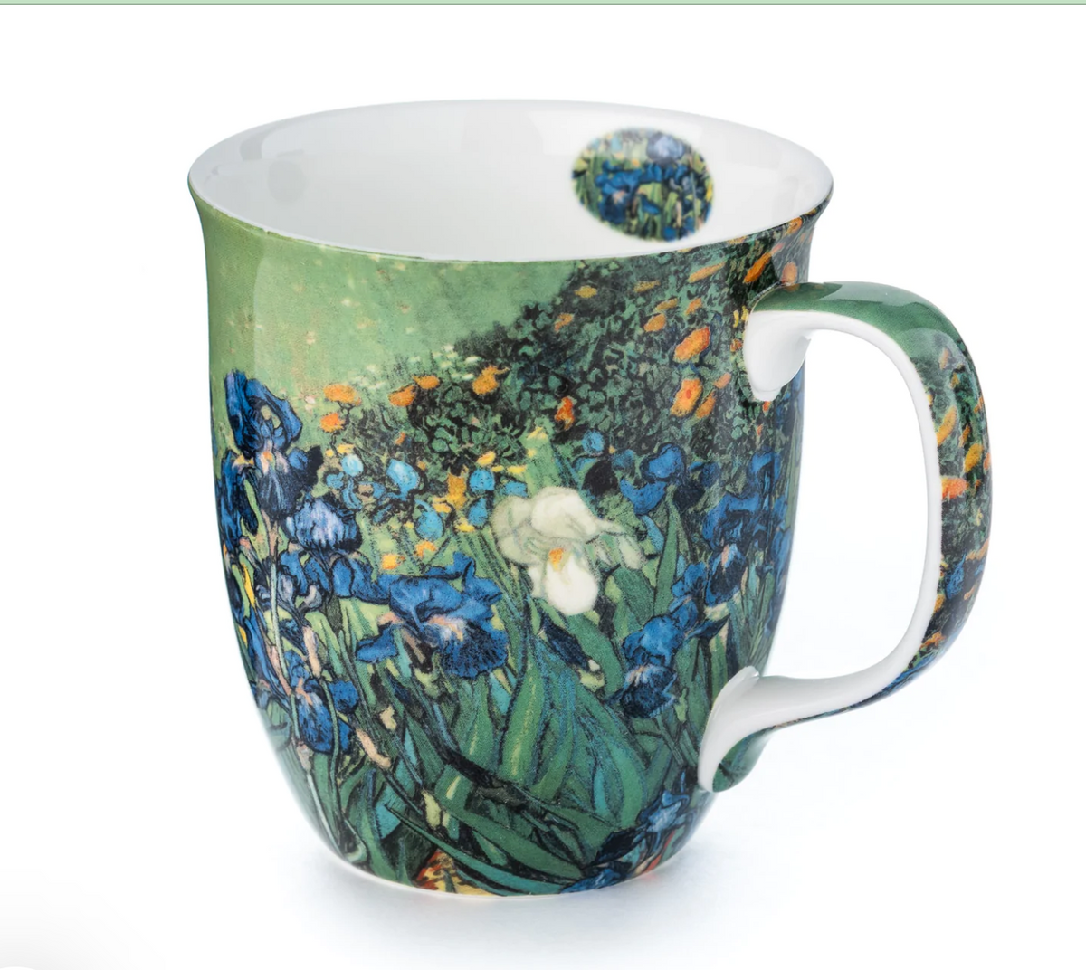McIntosh Mugs - Van Gogh Irises Green Java Mug