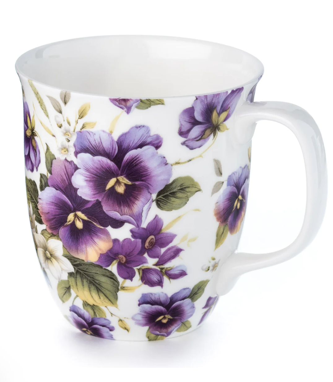 McIntosh Mug- Pretty Purple Pansies