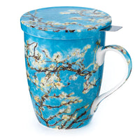 McIntosh Tea Mug w/ Infuser and Lid - Van Gogh Almond Blossom