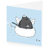 Pet Sympathy Angel Cat Card