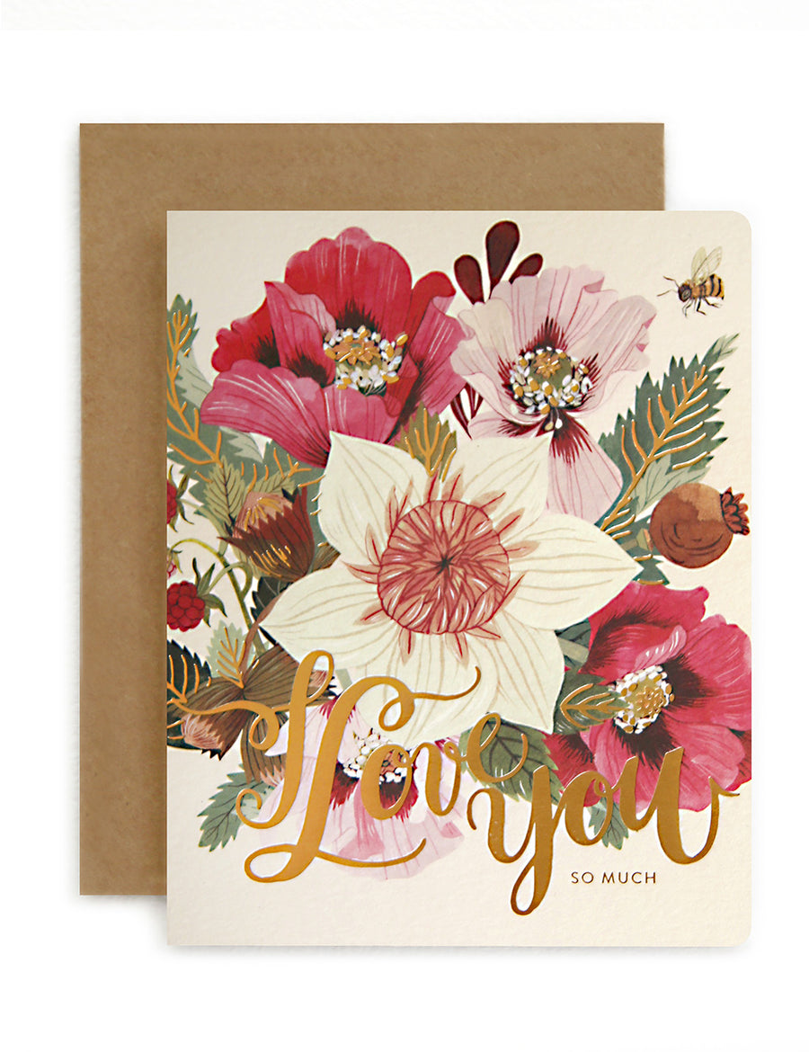 Folk 'I Love you' Card
