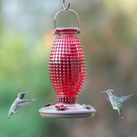Vintage Hobnail Hummingbird Feeder