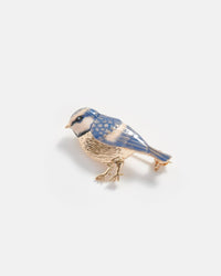 Fable England - Enamel Blue Tit Brooch