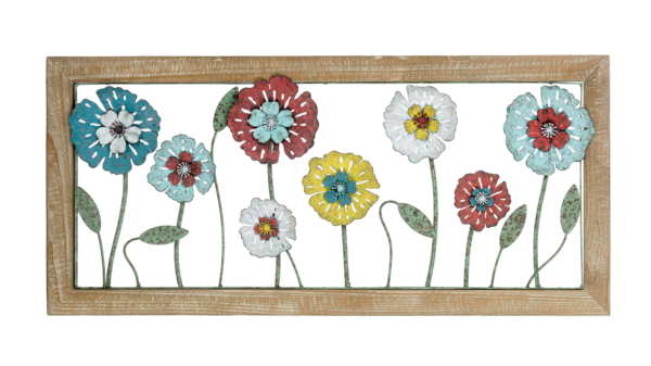 Framed Flowers in Bloom Wall Decor