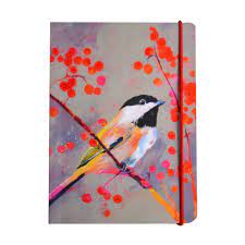 Carolyn Carter A6 Notebook- Chickadee