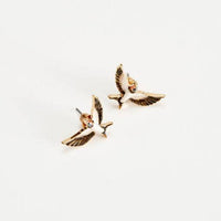 Fable England - Enamel Swallow Stud Earrings