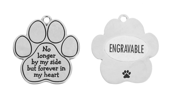 Dog memorial charm best sale