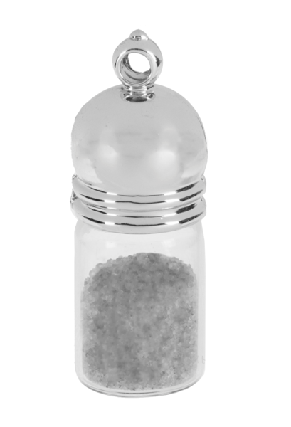 Cardinal Remembrance Charm with Mini Vial