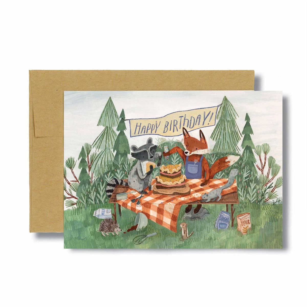 Canyon & Cove - Forest Cake Birthday Card