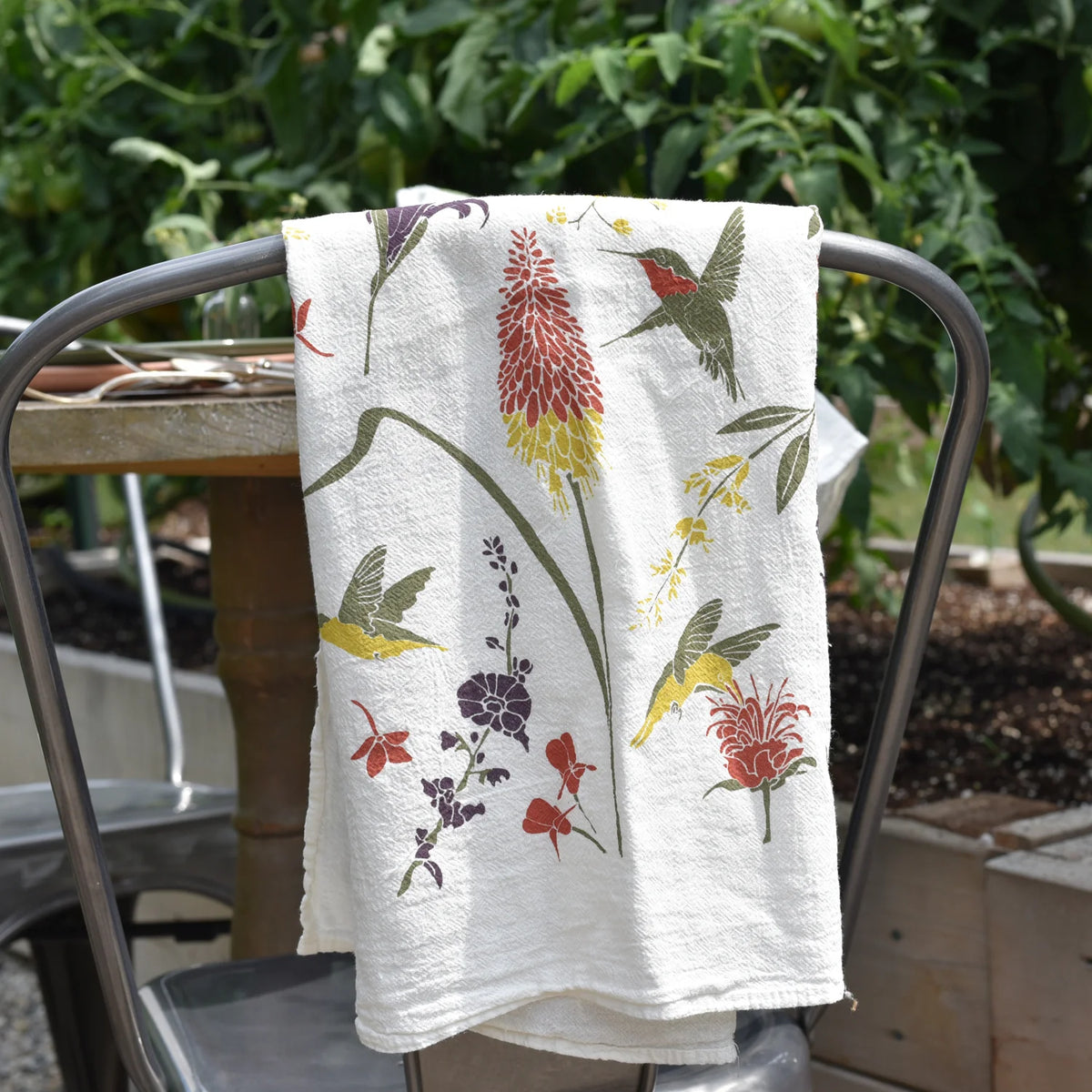Hummingbird Garden Towel