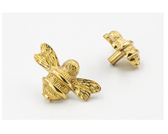 Gold Bee Knobs
