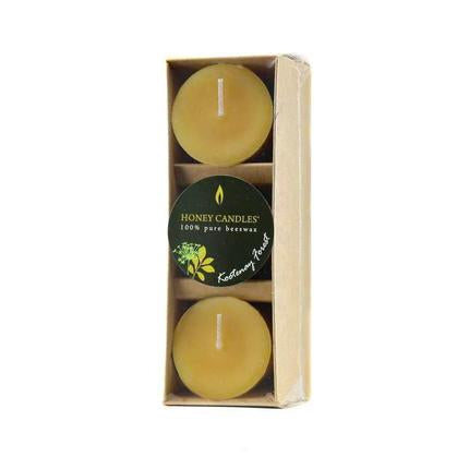 Pack of 3 Essential Votive Kootenay Forest Beeswax Candles
