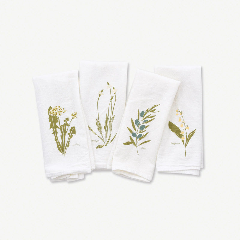 Language of Flowers Napkin Set: Empowerment