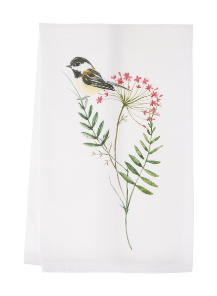Wildflower & Bird Cotton Tea Towels