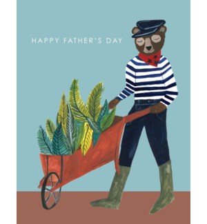 Father's Day Card- Bear & Wheelbarrow