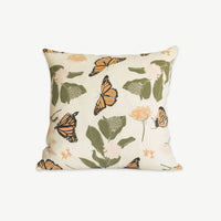 Monarchs & Milkweeds Pillow Cover