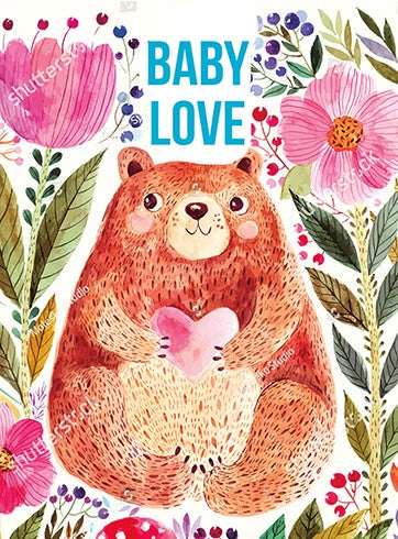 Baby Card: Baby Love, Baby Bear