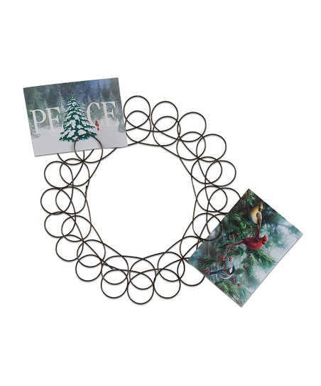 Spiral Wreath Greeting Card Holder